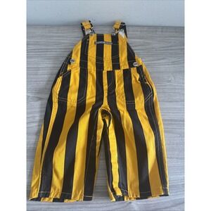 Game Bibs‎ Overalls Kids Size 6M Black And Gold